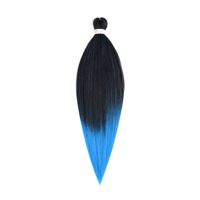 EZ Trenza PVC ignífugo a baja temperatura fibra multicolor flojo gran ganchillo de trenza fábrica de cabello recto un cabello