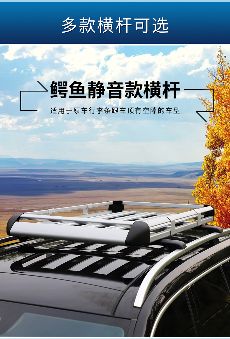 Double-Layer Car Roof Rack Luggage Rack Universal Shelf Travel Rack Basket Vehicle-Mounted Off-Road Suv Modification