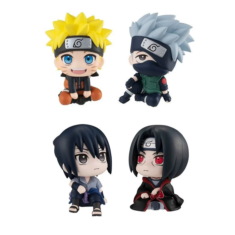 Кукла в формате версии Q с сидящим знаменитостью Kakashi Demon Slayer: Kimetsu no Yaiba Nezuko Tanjiro модель украшение