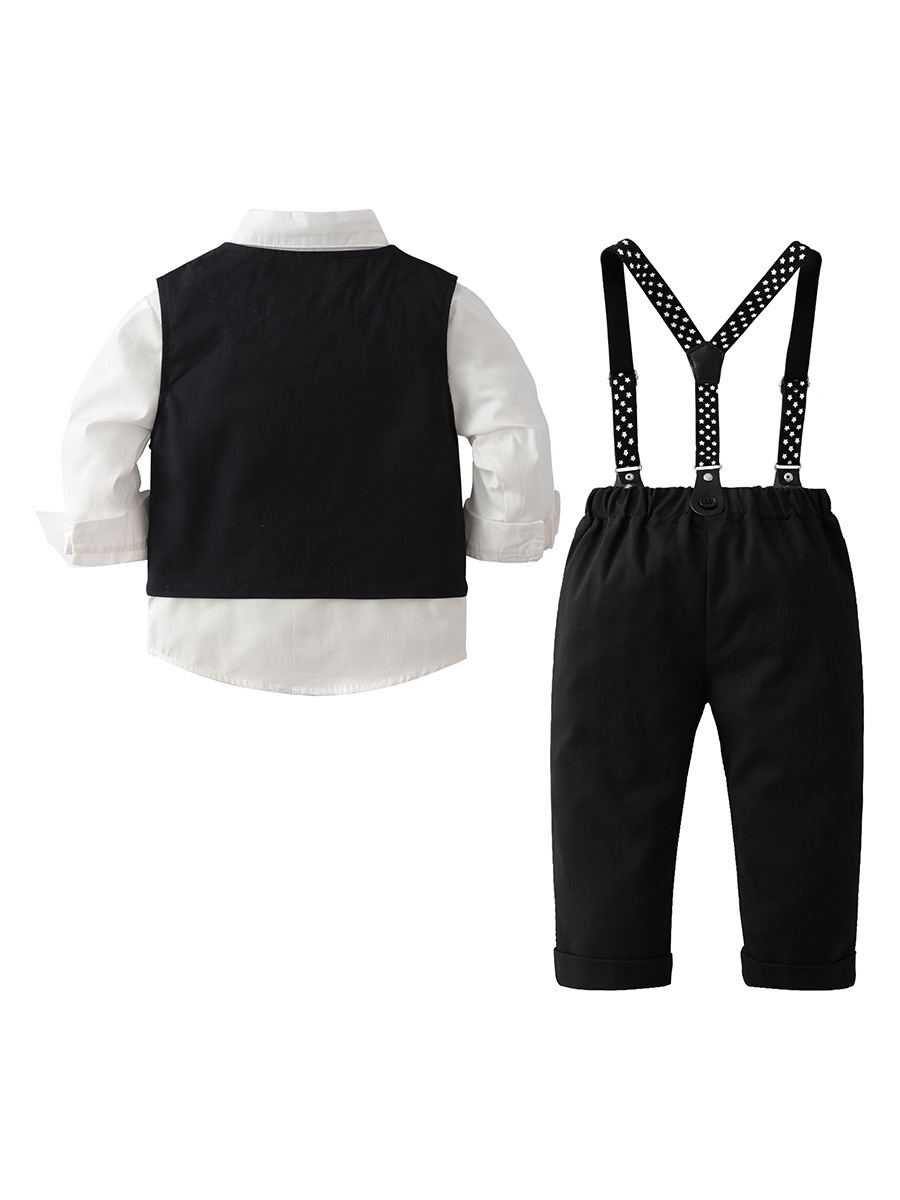 Traje de tres piezas para niños, ropa infantil de primavera y otoño, traje formal para caballero, traje para niño