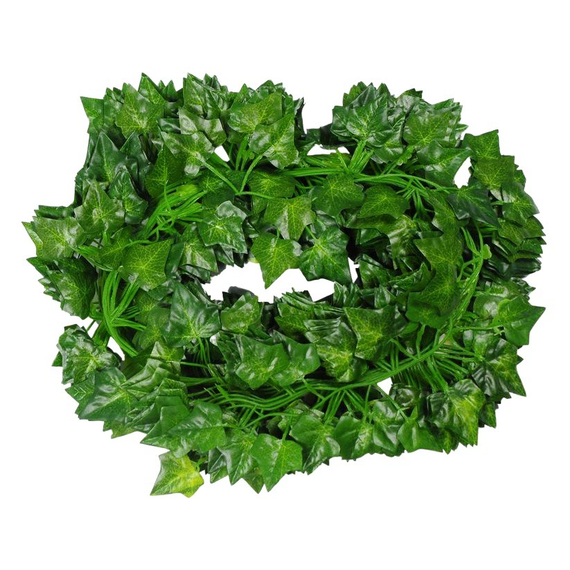 2 м маленький Искусственный лист оптом зеленый лист искусственный Лиана лист плюща полоса поддельный зеленый лист лоза искусственный цветок