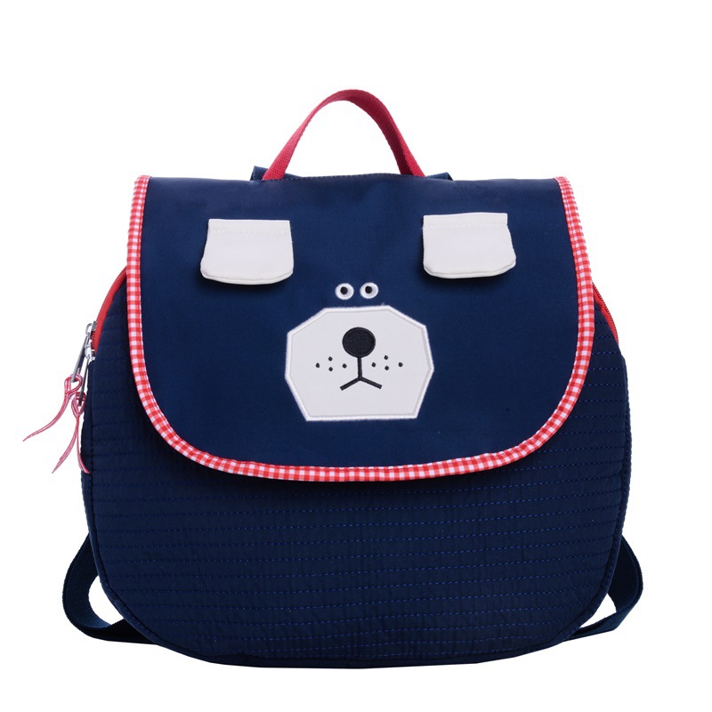 Ins-wind coreano color contraste mochila infantil niños niños niños niñas lindos caricaturas perros mochila infantil mochila bebé