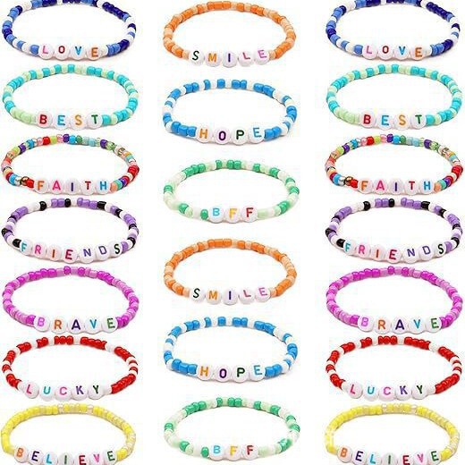 Cross-Border Hot-Selling Friendship Bracelets, Letter Bracelets, Soft Clay Bracelets, Seed Bead Bracelets, Christmas Bracelets, Halloween Bracelets