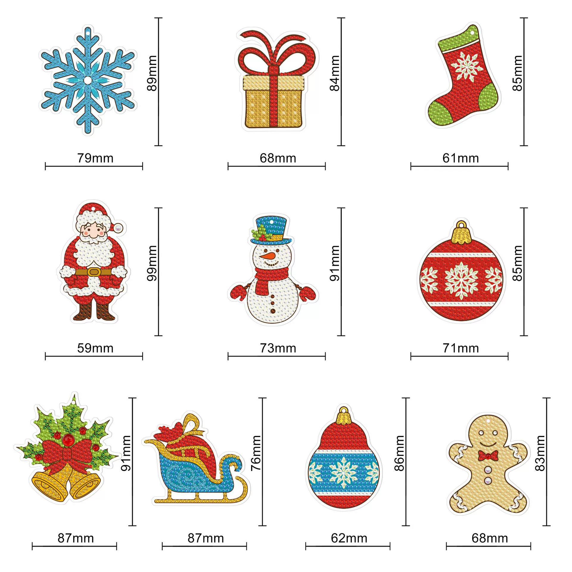 Новый Рождественский Город DIY украшениеCard Room Holiday Christmas Tree Hanging GS07