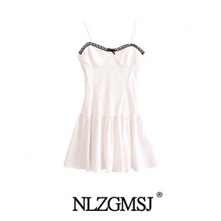 2024 autumn new women's European and American style fashion simple corset mini dress 8818528