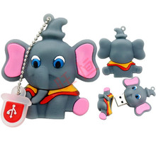 卡通可爱LOGO印刷小象u盘随身碟