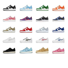 BAPESTA SK8 DUNK�ڰ׶�ɫ��Ƥ��������vibe�Ͱ������˶�Ь��Ь