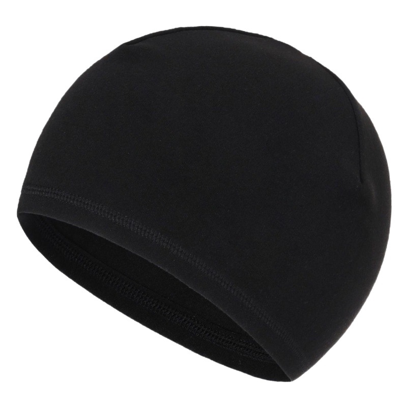 Autumn and winter thick warm small hat de velvet constant temperature solid color cold-proof sports cap outdoor ear protection high elastic riding small hat