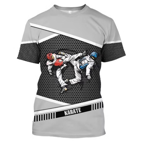 Men's fitness t-shirt sports round neck short sleeve casual loose 3D…