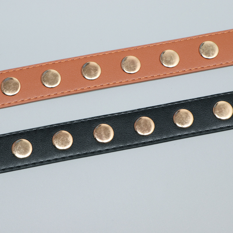 Új szegecses öv, férfi divatos punk farmeröv, férfi és női ifjúsági hip-hop utcai tánchoz való díszítő öv_voghion.com