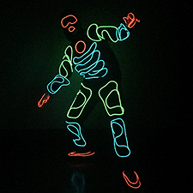 Viaje al oeste Sol wukong fluorescente danza Ropa El luz fría luminosa etapa maquillaje Accesorios luminosos