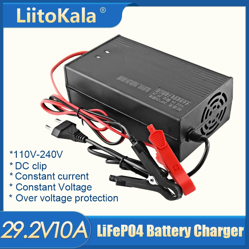 Зарядное устройство для аккумуляторной батареи с клеммами LIITOKALA 14.6V 29.2V 43.8V 58.4V железофосфатной (LFP)