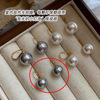 Advanced small design retro earrings from pearl, 2023 collection