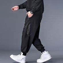 男士运动裤加肥加大宽松卫裤长裤胖子秋春夏款休闲运动束脚男裤子