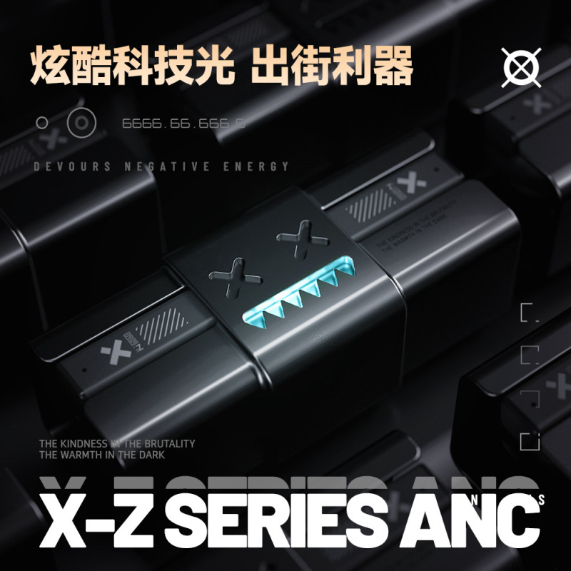 Devil Cat Bluetooth ヘッドセット アクティブ ノイズ リダクション B10 新しいトレンディなウェアラブル重低音クールな照明効果超長いバッテリー寿命|undefined