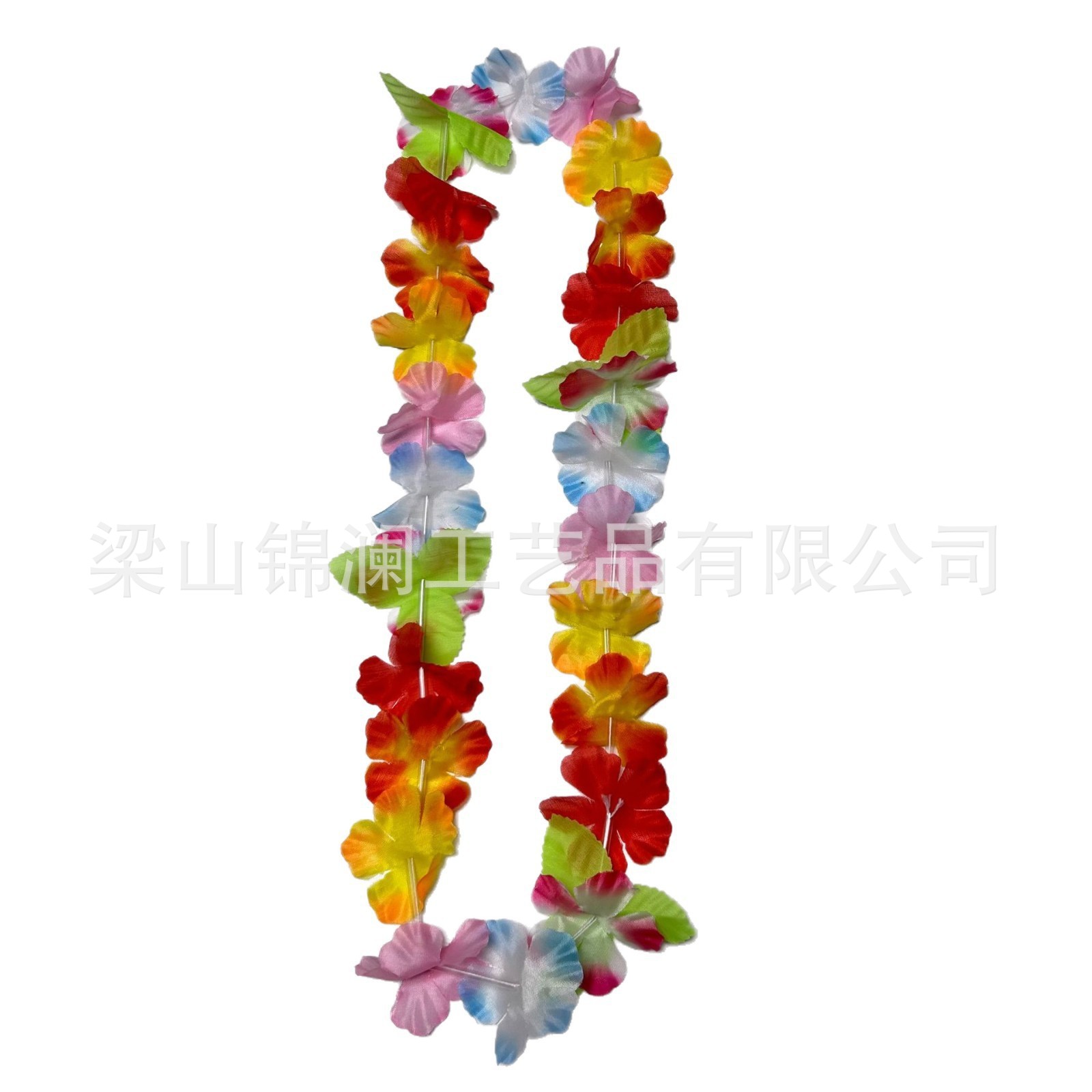 Tela de poliéster hawaiana de 6 cm corolla de flores 24 piezas más hojas de vacaciones costeras accesorios de fotografía decoración de flores de cuello