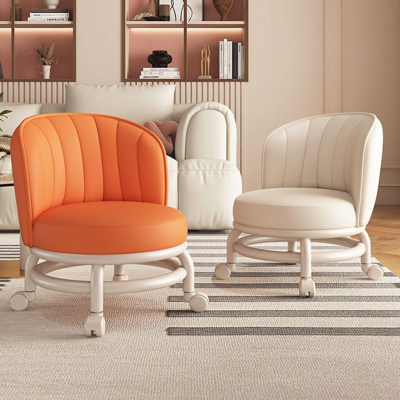 Small Stool, Low Stool, Can Be Sat On, with Small Universal Wheels, Household Tool for Taking Care of Children, Children's Wheeled Sofa with Backrest