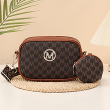 花料印花包2025new bags复古设计女式包个性洋气斜挎包二件套包包