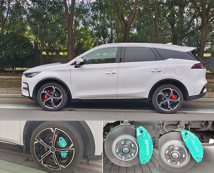 Suitable for Byd Qin Plus Brake Caliper Cover Modified Han, Tang, Song and Yuan Aluminum Alloy Cover Destroyer 05 Seal E9