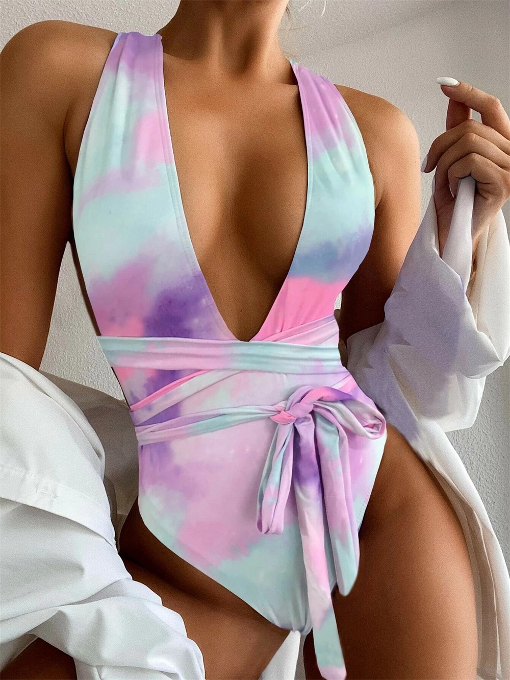 Women'S New Printing All In One Swimsuit