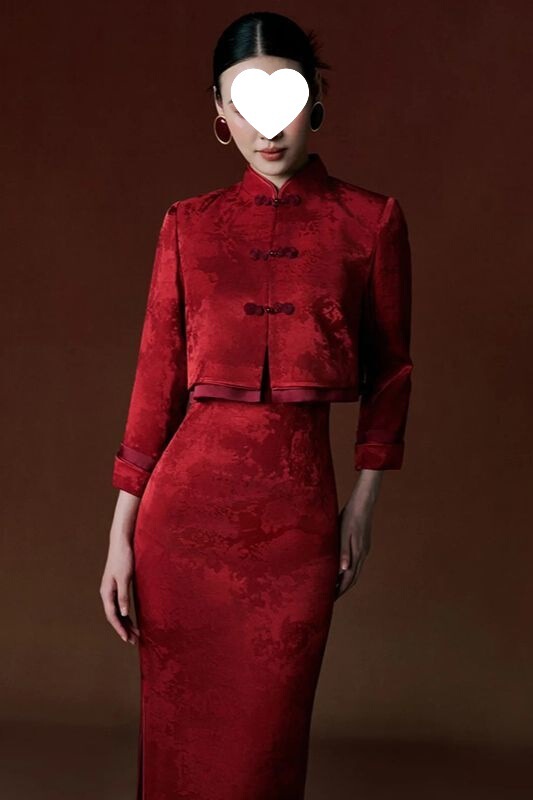 2025 New Style Chinese-Style Red Bridal Dress with a High-End Feel, Qipao Engagement Dress for Petite Women, Homecoming Outfit 2025 New Style Chinese-Style Red Bridal Dress with a High-End Feel, Qipao Engagement Dress for Petite Women, Homecoming Outfit