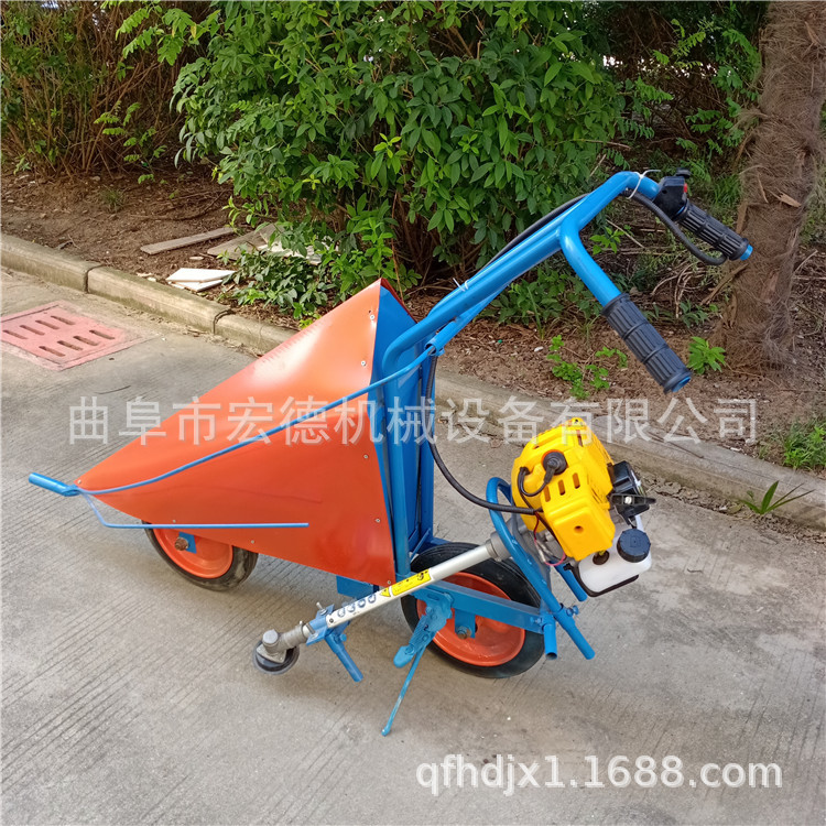 小型手推式汽油单行玉米秸秆割晒机 家用田园辣椒大豆收割机