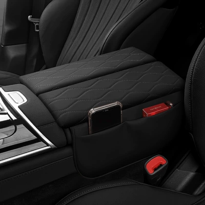 Armrest box pad S400 central control armrest box - mercedes-benz-s-exclusive-black