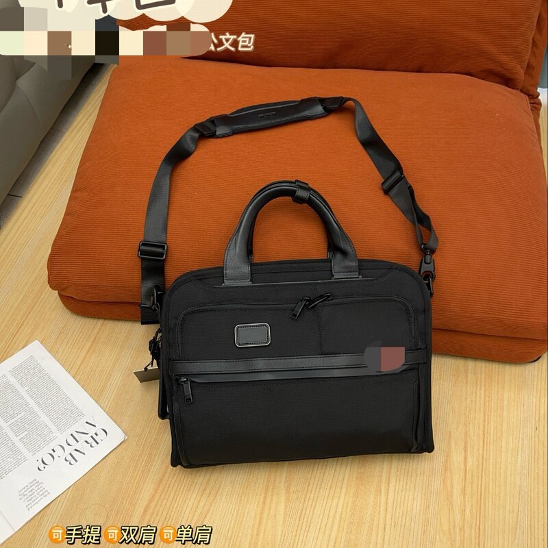 Cross-Border 2025 New Business Briefcase Men's Large-Capacity Laptop Bag Casual Shoulder Commuter Bag Diagonal
