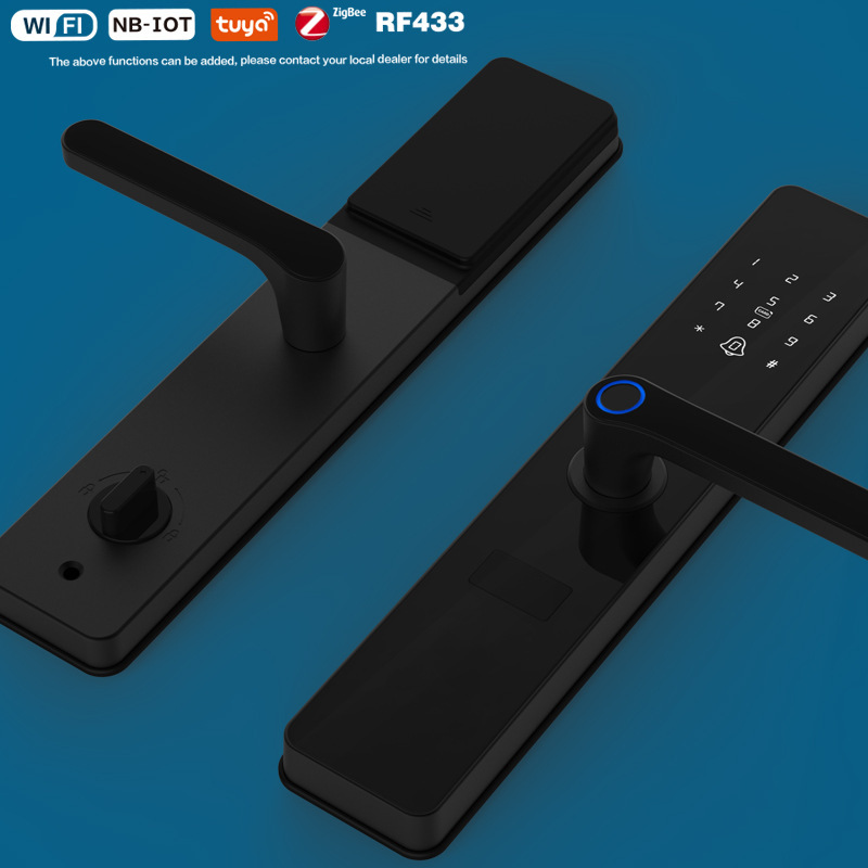 Cerradura de piso de bloqueo de huellas digitales cerradura de puerta doméstica cerradura de puerta inteligente cerradura de puerta graffiti cerradura de puerta inteligente