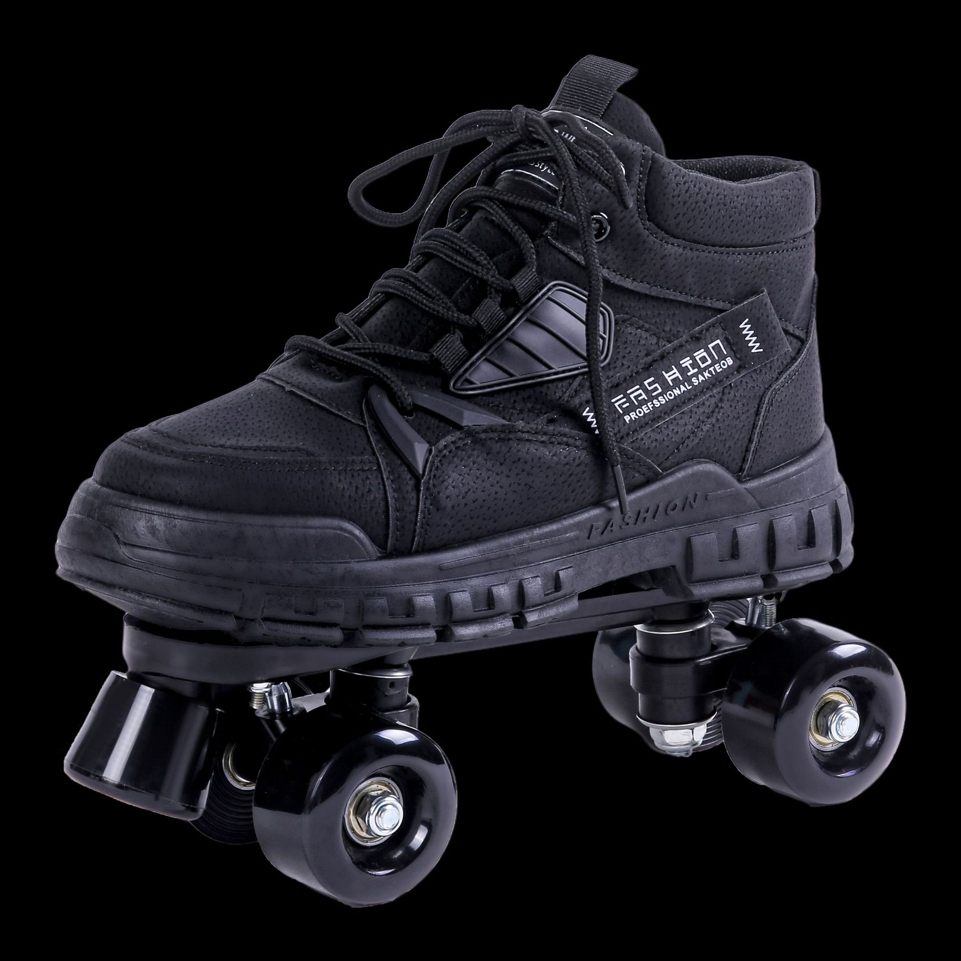 Nuevas botas Martin zapatos de patinaje de doble fila para niños adultos de cuatro ruedas zapatos de patinaje para hombres y mujeres zapatos de Patinaje con rueda de flash zapatos de Patinaje