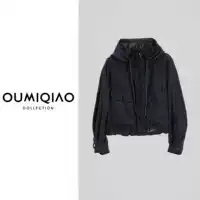 OUMIQIAO модная клетчатая куртка в стиле ретро Buffalo с капюшоном и солнцезащитным козырьком на шнурке@@C5011