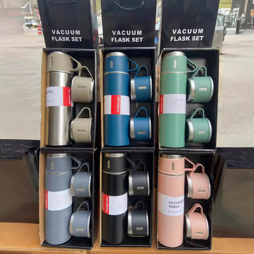 High-end Business Gift Set Insulated Cup Hand-held Stainless Steel Gift Box Vacuum Water Cup Company Event Office Cup