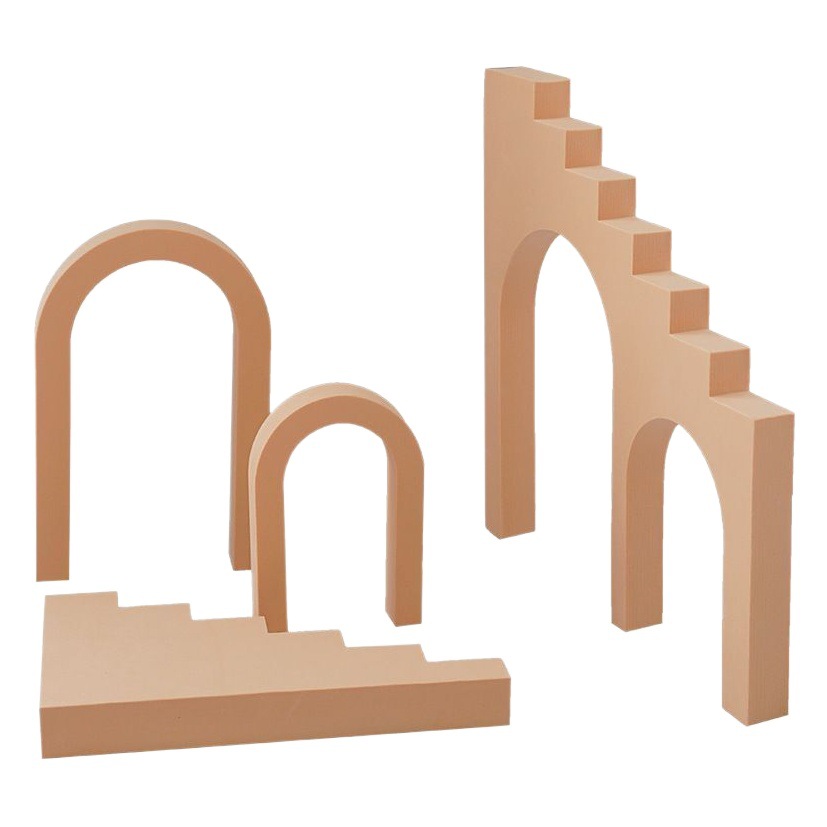 Accesorios de fotografía de cubo trapezoidal geometría hueca fotografía decoración fotografía Fondo ins accesorios de tiro simple