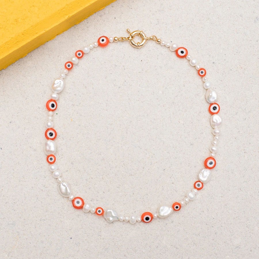 32g Weight Bracelets, Necklace Classification 2 PCS/Package Quantity Holiday, Daily Occasion Beaded, Freshwater Pearl, Titanium Steel Material Geometric Pattern Women's Gender Casual, Simple Style Style 2 PCS/Package Beaded Freshwater Pearl Titanium Steel Freshwater Pearl Jewelry Sets 55
