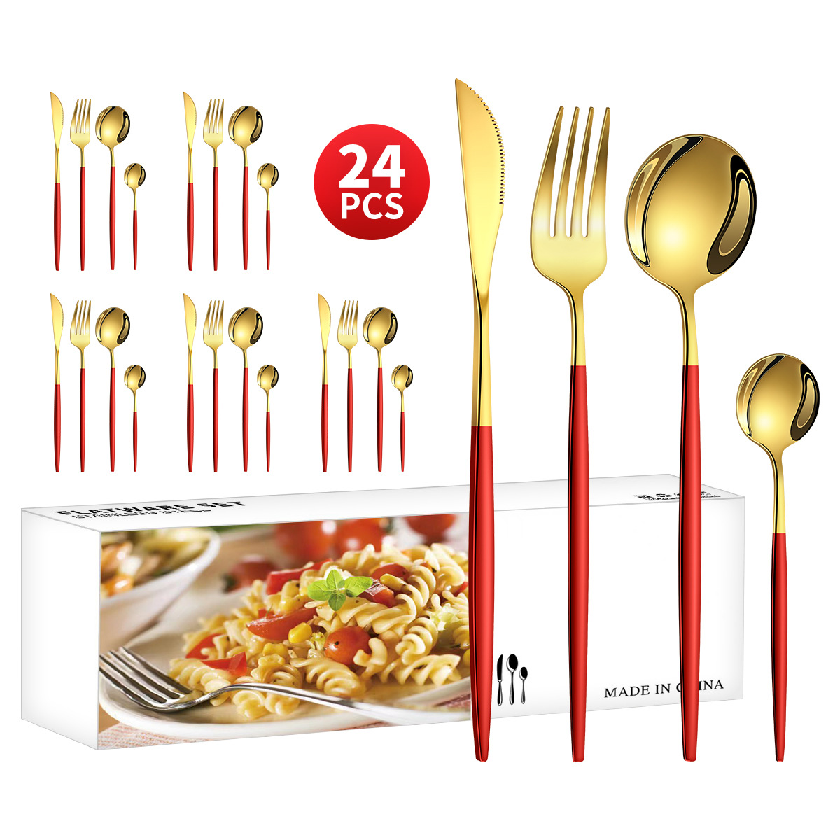 [화이트박스] 골드+레드 24종세트