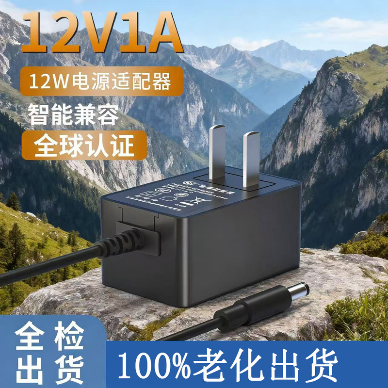 12V1A Power Adapter, Us and European Regulations, Ce/Ul Certified, 12W, Dedicated Power Supply for Weight Scales and Beauty Devices