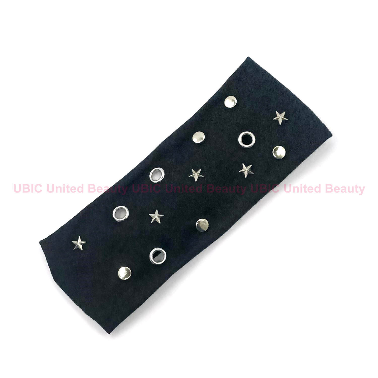 HW250604-45x8cm朋克风圆气眼五角星平面钉混搭弹