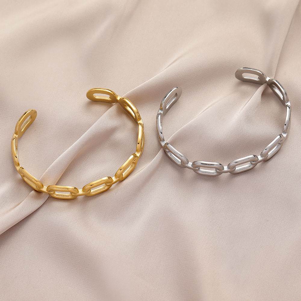 12g Weight Bangle Classification 1 Piece Quantity Daily Occasion Stainless Steel Material Geometric, Eye Pattern Unisex Gender Plating Design Simple Style Style Geometric Eye Stainless Steel Simple Style Bangle 10