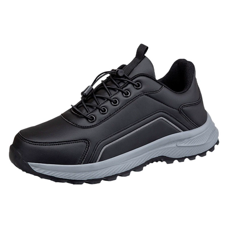 Натуральная обувь для ног Lijian Shoes для пожилых мужчин, осенне-зимняя кожа, непромокаемая Нескользящая спортивная обувь для отдыха, среднего и пожилого возраста, прогулочная обувь для папы