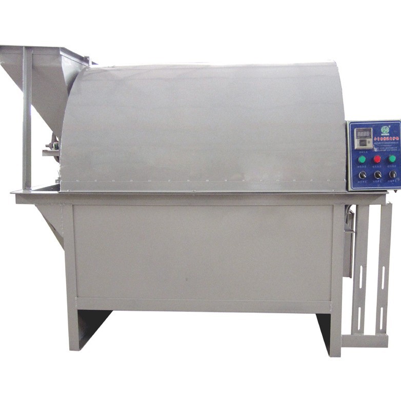 全新型电热温控花生炒籽机 芝麻炒锅 菜籽炒锅 滚筒式炒籽设备200