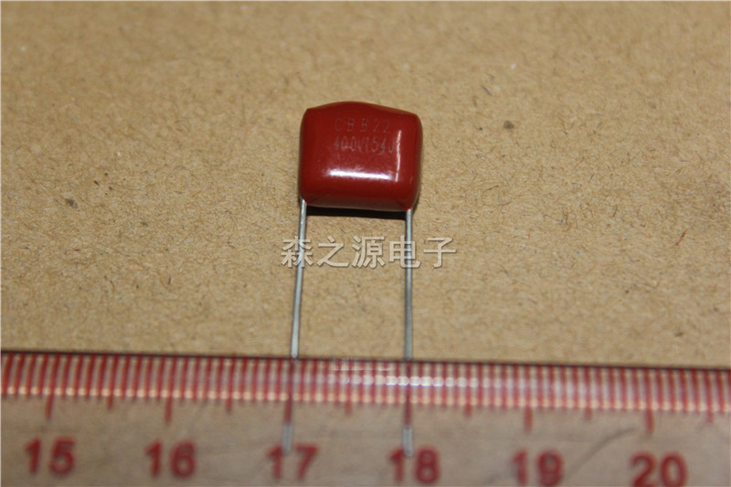 金属化薄膜电容 CBB22  400V154J  脚距P10mm