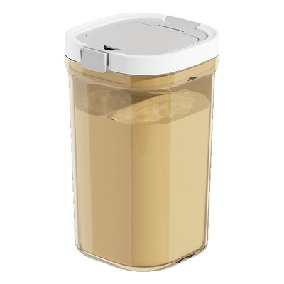 家用奶粉罐避光密封防潮罐赠勺子透明五谷杂粮密封盒外出便携分装