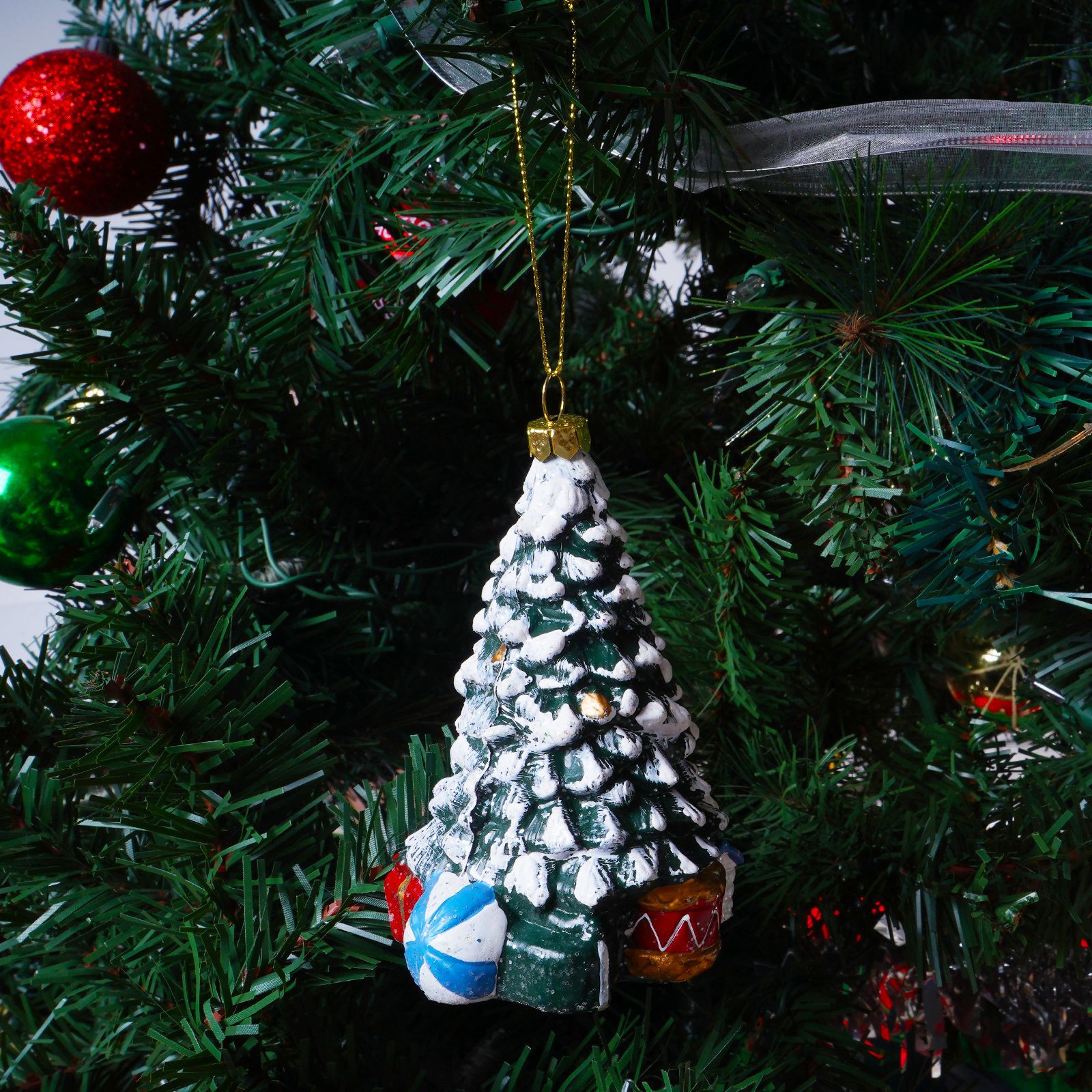 Colgante de Navidad transfronterizo decoraciones de Navidad árbol de Navidad adornos de plástico regalos para niños 6 paquetes al por mayor