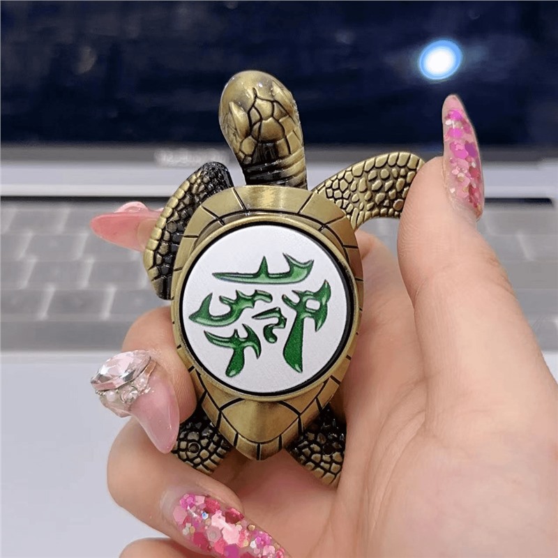 Zhao Caijin Bao tortuga de oro infláble llama abierta encendedor creativo tortuga de oro pequeña tortuga de metal para enviar novio encendedor image 19
