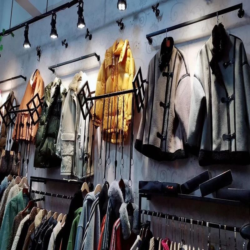 包邮服装店展示架组合衣架女装童装上墙衣架壁挂式组合挂衣服架子