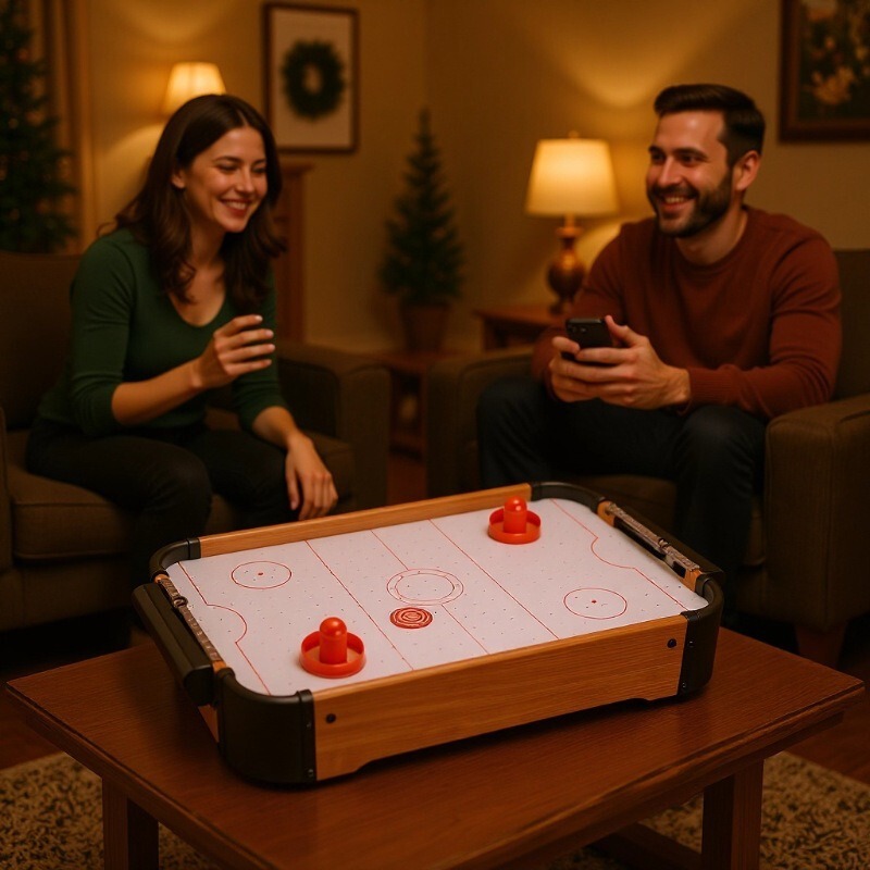 Tabletop Ice Hockey Board Game Desktop Children's Game Table Ice Hockey Machine Two-Player Battle Family Entertainment Parent-Child Interactive Toy