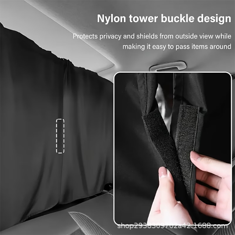 Car sunshade curtain, rear privacy curtain, car window curtain, interior partition curtain for front and rear seats, blackout curtain