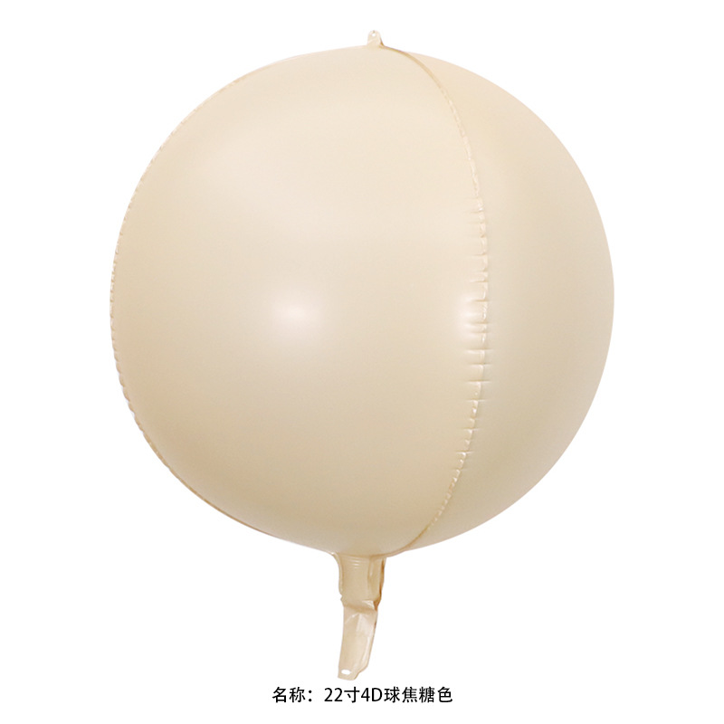 18 pulgadas 22 pulgadas 32 pulgadas 50 pulgadas 4D esfera redonda gran tamaño normal globo de película de aluminio decoración de fiesta de cumpleaños