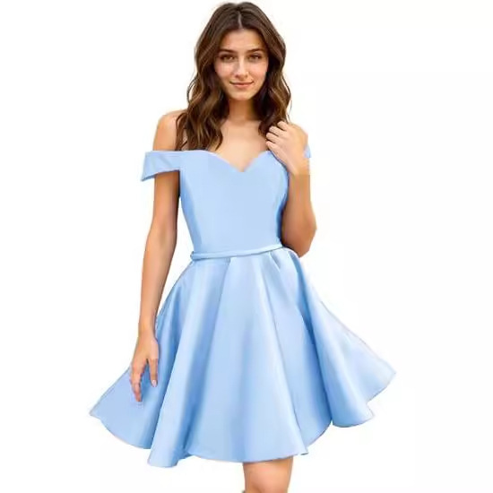 One-Shoulder Evening Dress 2026 New Style Cocktail Dress Banquet Elegant Bridesmaid Dress Graduation Party Dress Autumn