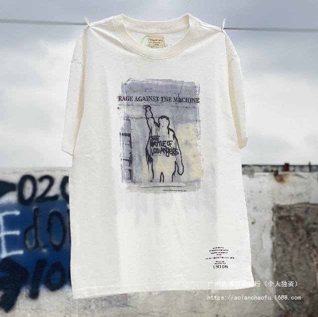 Vtg半袖男アメリカンヴィンテージマンソンセントレトロダークダーク欧米古いfogスタイルハイストリートtシャツ